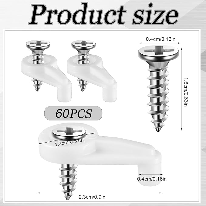 Weysat 60 Pcs Window Screen Clips - Image 2