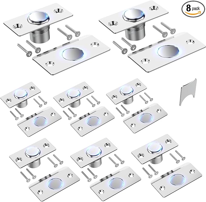 Door Ball Catch Hardware, Adjustable Hidden Magnetic Ball Catch, Stainless by Mousike