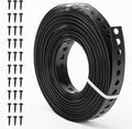 Black Metal Strap with Holes 3/4 Inch×33-Feet Perforated Galvanized Hanger by AxiSculpt