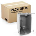 Airmont Products Plastic Electrical Box, Single Gang New Work Junction Box by AirmontProducts