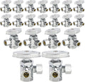 20PCS EFIELD Dual Compression Outlet Multi-Turn FIP Angle Stop Valve | 1/2" Fip by EFIELDPEXTUBING