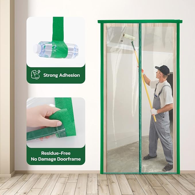 Magnetic Zippered Dust Barrier Door Cover - Image 4
