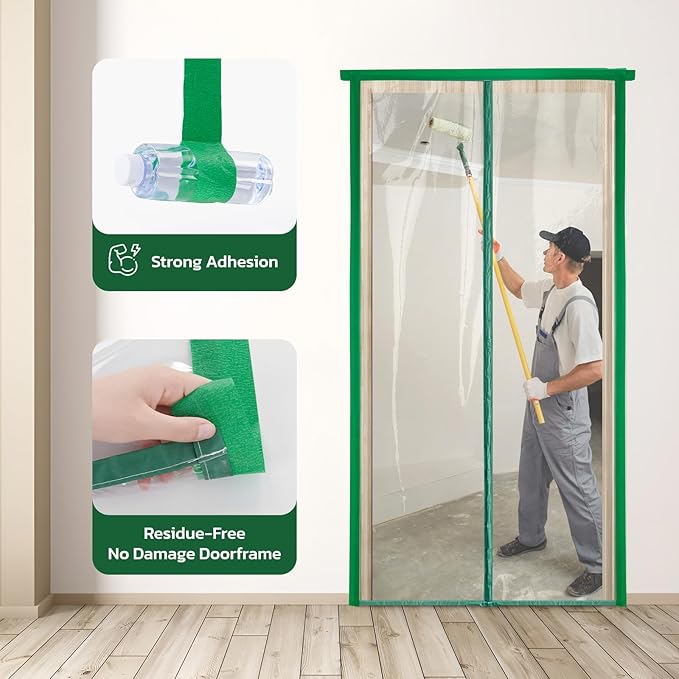 Magnetic Zippered Dust Barrier Door Cover - Image 4