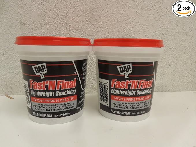 DAP Fast 'N Final Lightweight Spackling, 16 Oz by DAP
