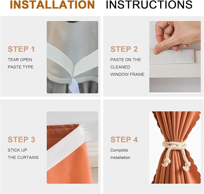 Magic Tape Blackout Curtains - Image 2