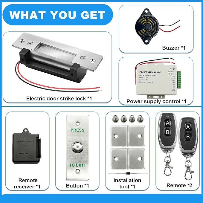 Upgraded Electric Strike Door Lock Kit - Image 6