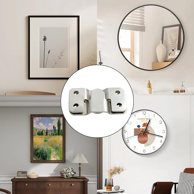16PCS Flush Mount Bracket, 54x30mm Interlocking Furniture Connector, Stainless - Image 7