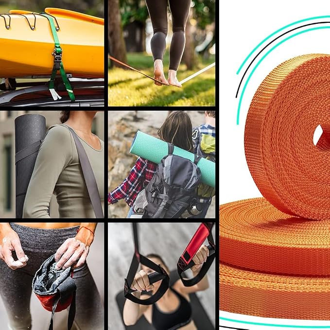Webbing Strap, 3/4" to 2", 10-50 Yds, EDC gear, backpack repair and pet dog - Image 6