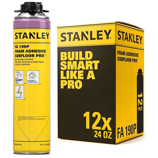 Stanley FA190P Subfloor Adhesive – Polyurethane Expanding Foam Construction by STANLEY