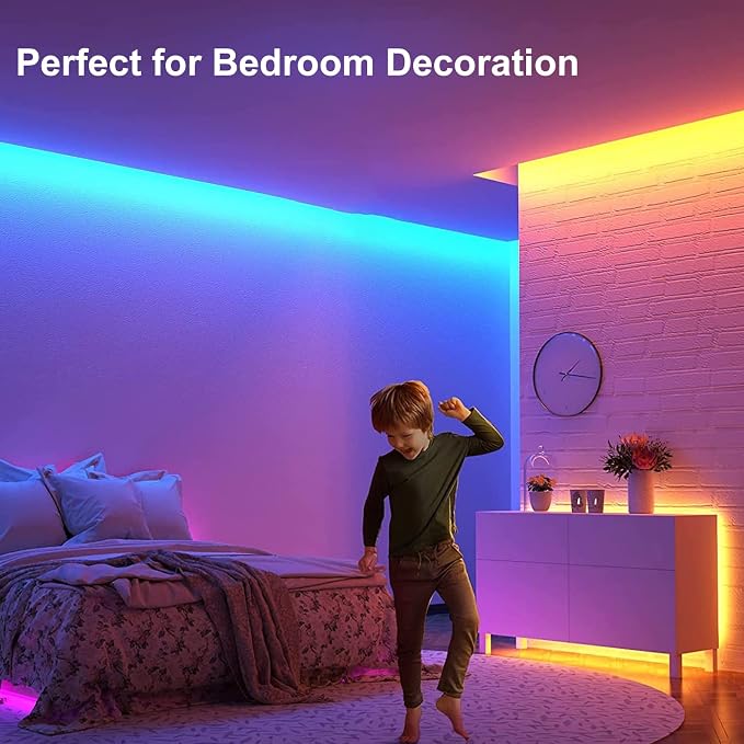 Battery Powered Strip Lights 6.6Ft RGB 5050 Color Changing TV Backlights | LED - Image 6