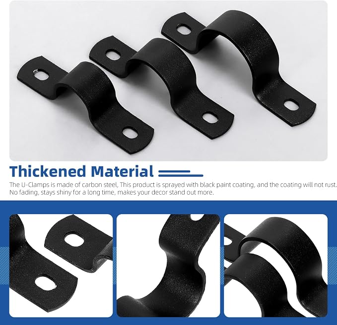 Glarks 15pcs 20/25/30mm Pipe Strap Clamp - Image 4