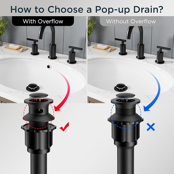 FORIOUS Sink Drain with Overflow - Image 7