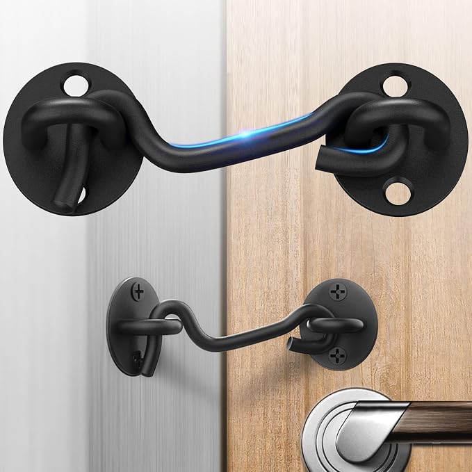 Sliding Barn Door Lock Gate Latch Hook and Eye Latch Screen Door Hardware | 1 by CRANACH