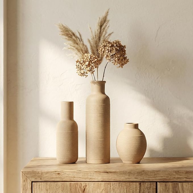 Rustic Farmhouse Vase Set of 3 - Image 8