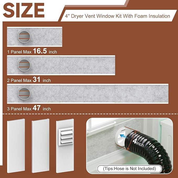 BJADE'S Dryer Vent Window Kit - Image 2