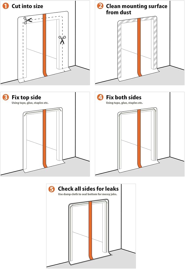 Breathable Professional Zipper Door, Dust Protection Wall, Zip Barrier Dust - Image 4