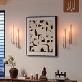 Metal Wall Candle Sconce Holder Set of 4 Wall Mount Candle Holder Pillar Holder by WOLAOJA