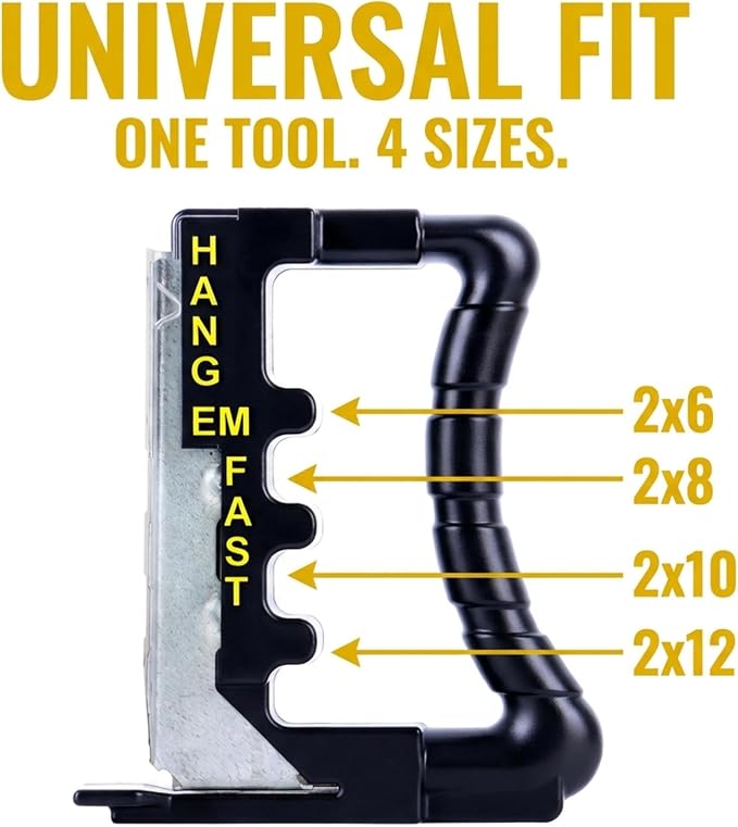 Joist Hanger Installation Jig for 2x6 2x8 2x10 2x12 Joist Hangers | Deck - Image 3