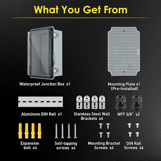 IP67 Outdoor Electrical Junction Box Waterproof 5.9"×3.9"×2.8" | Weatherproof - Image 5