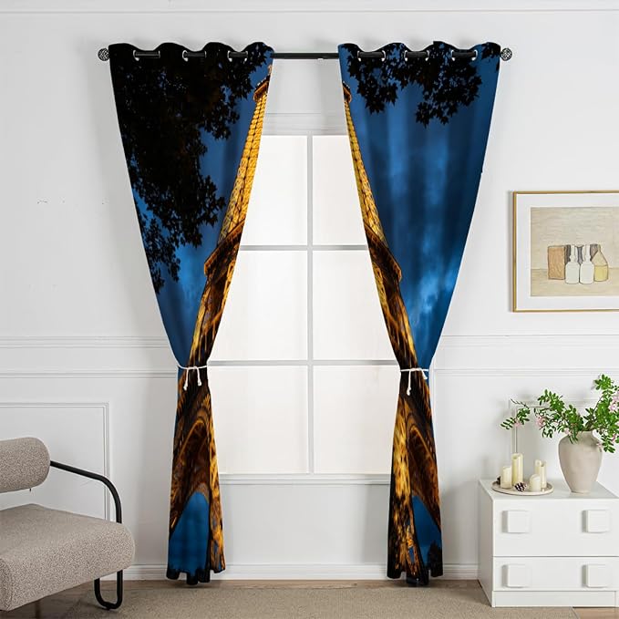 Eiffel Tower Curtains - Image 2