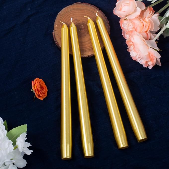 Everymoment Gold Taper Candles - Image 3