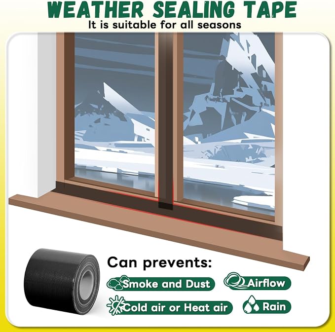 Window Sealing Tape, Window AC Sealing Around Vents, Insulation, 3 Inch Wide | - Image 3