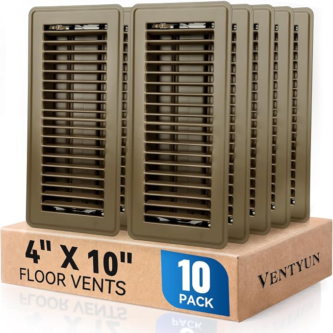 4" x 10" Floor Register Vent Covers 10-Pack by VENTYUN