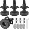 Heavy Duty Furniture Levelers 3/8''-16 Thread w/ T-Nut Kit Furniture Leveling by Sanchamy