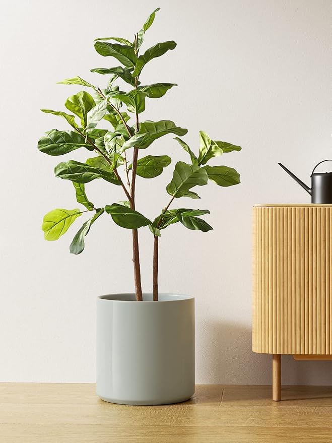 LE TAUCI 12 Inch Pot for Plants, Ceramic Planters for Indoor Plants, - Image 3