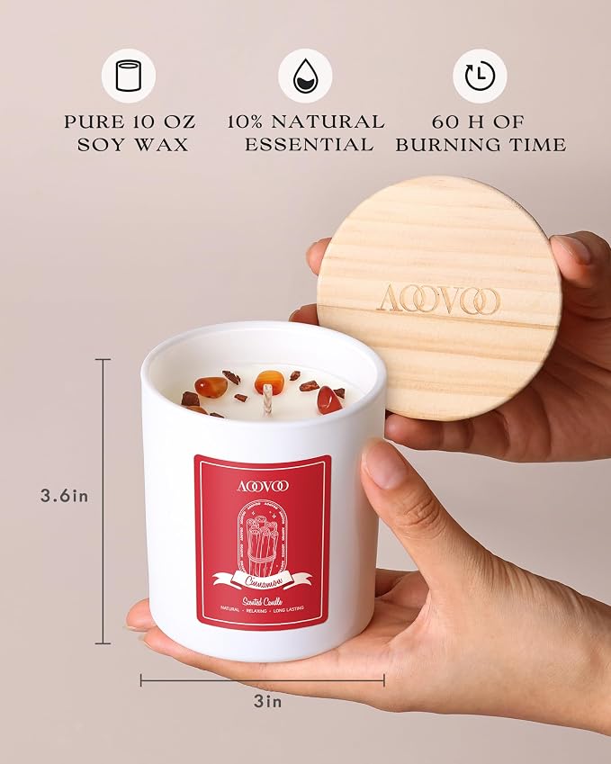AOOVOO Cinnamon Scented Candles - Image 2
