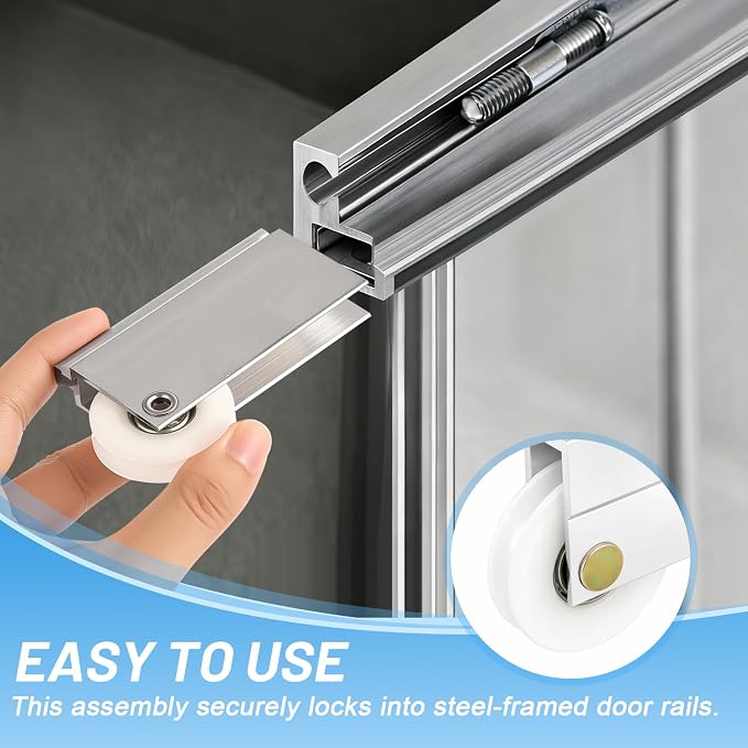 Therwen 4 Pack 1.5 Inch Sliding Door Roller Assemblies - Image 3