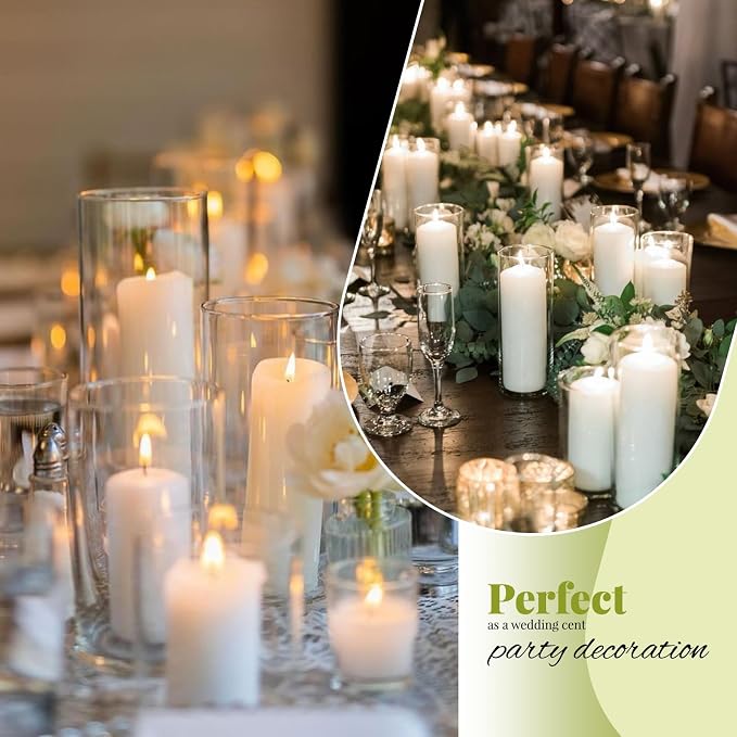 12Pack Glass Cylinder Vases for Centerpieces - Image 5