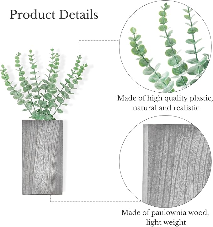 Dahey 2 PCS Wall Planter Vase - Image 6