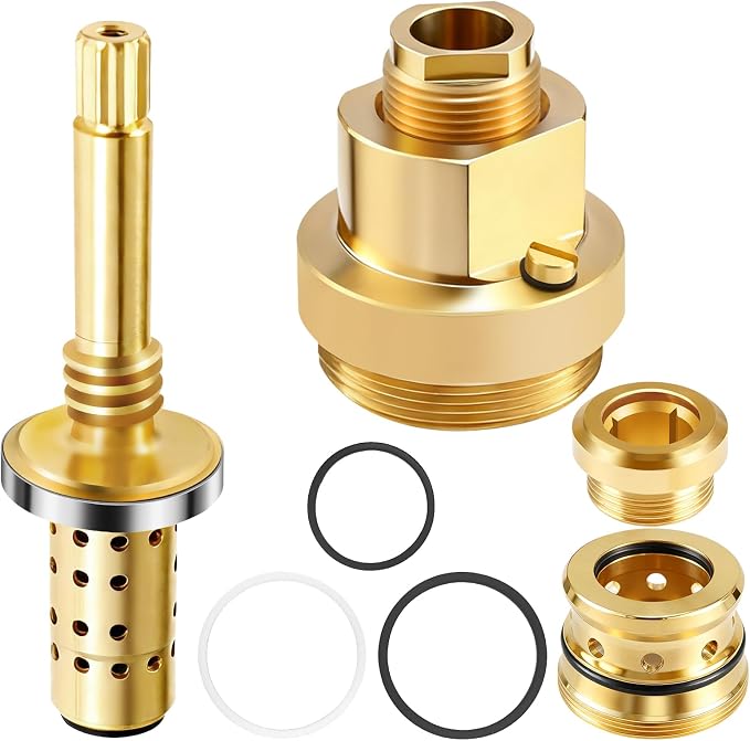 1 Set Shower Valve Rebuild Kit, TA-10 Flow Control Spindle & TA-4 Hot and Cold by Vayolli