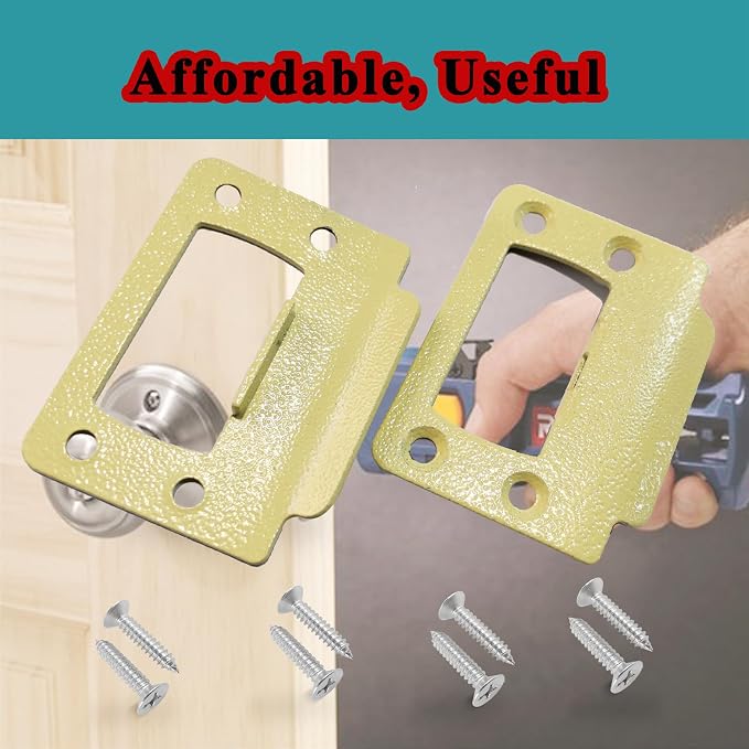 2-1/4" by 1-3/4" Door Latch Restorer Strike Plate - Image 6