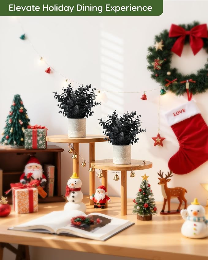 Velener 2 PCS Small Fake Eucalyptus Plant Artificial Potted Plants Indoor - Image 9