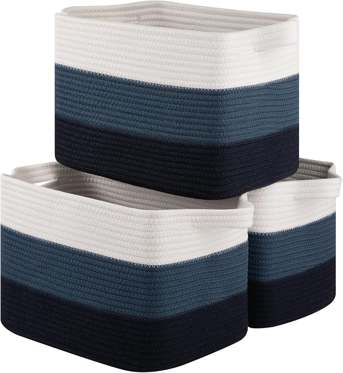 OIASKET Storage Basket for Organizing, Woven Baskets for Storage, Rectangle by OIASKET