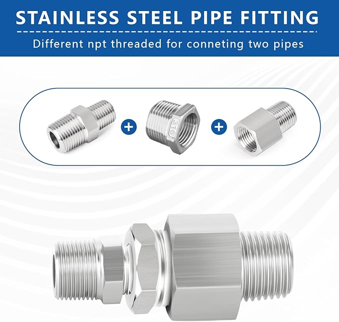 316 Stainless Steel Hex Bushing Reducer, Oil & Gas Systems - Image 5