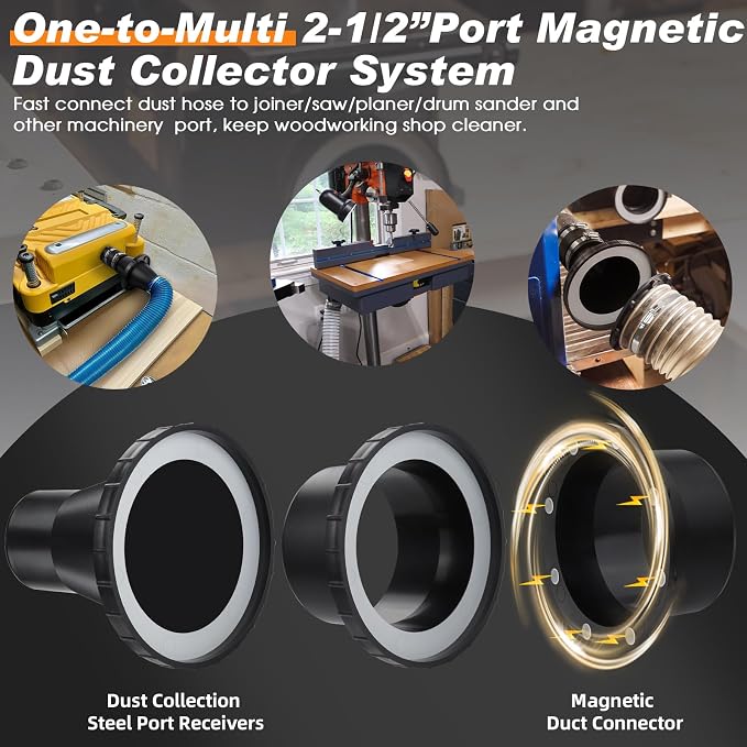 4 inch Magnetic Dust Collection Fittings - Image 6