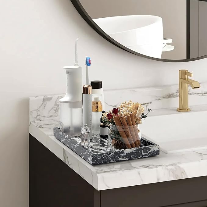 Marble Bathroom Tray, Pure Natural Vanity Tray | Marble Tray - Image 5