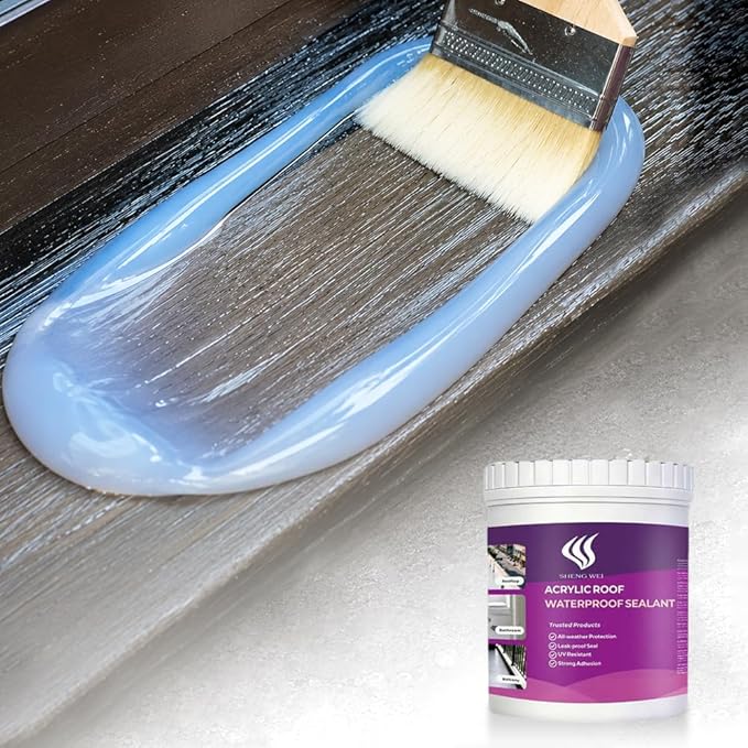 Waterproof Sealant, 2 lbs, Transparent, Basement Walls, Bathroom by SHENGWEI