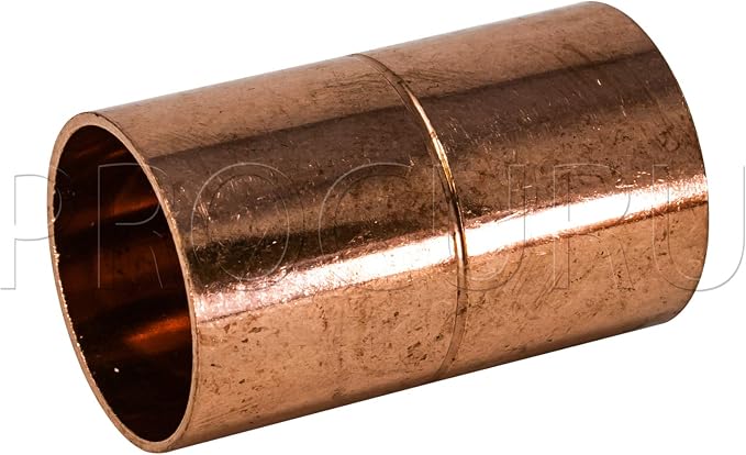 1-Pack 1-1/2 Inch Copper Coupling by PROCURU