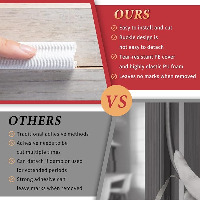 40 Feet Long Reach Weather Stripping Door Seal Strip - Image 4