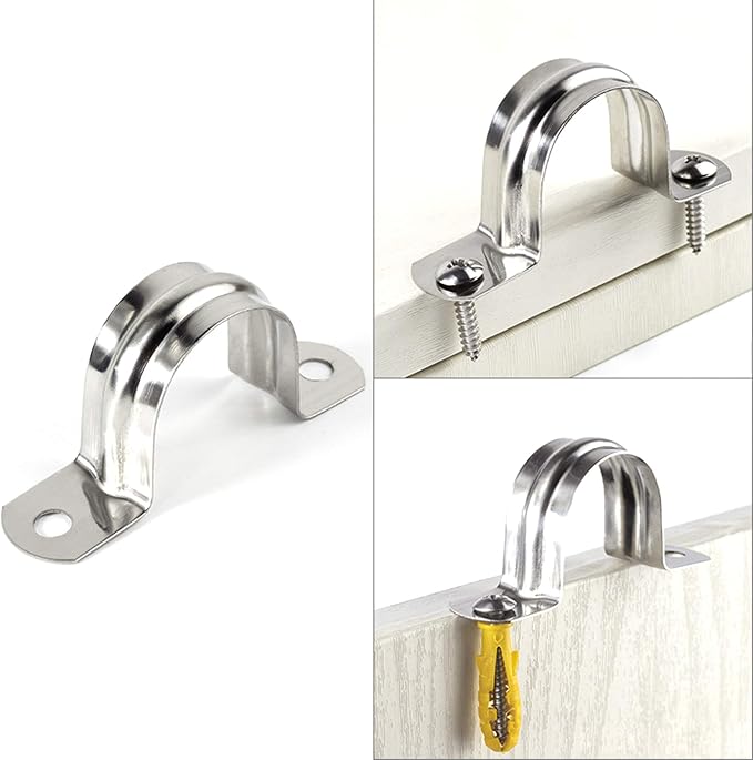 30 Pack M40 Stainless Steel Rigid Pipe Strap, Heavy Duty Pipe Fasten Holder - Image 5