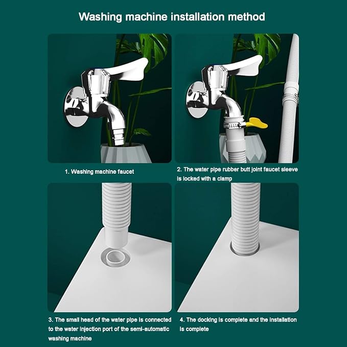 Kitchen Flexible Drain Hose, Washing Pipe, Universal Machine Extension - Image 5