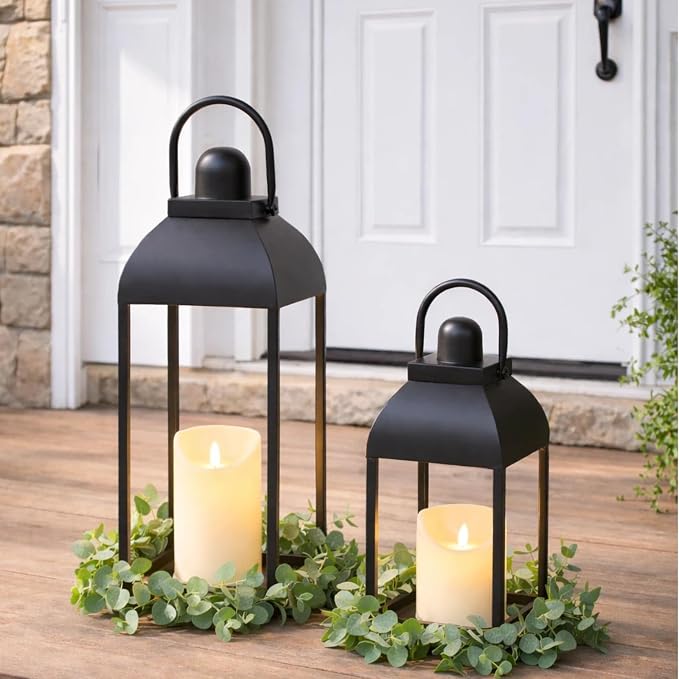 Lanterns Decorative Outdoor Indoor, Front Porch, No Glass - Image 4