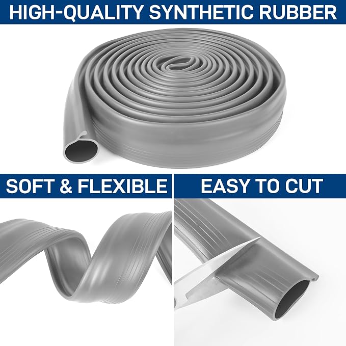 20 FT Garage Door Bottom Seal Rubber 0.19" P Bulb Bottom Garage Weather - Image 4
