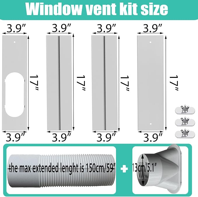Portable Air Conditioner Window Vent Kit - Image 2