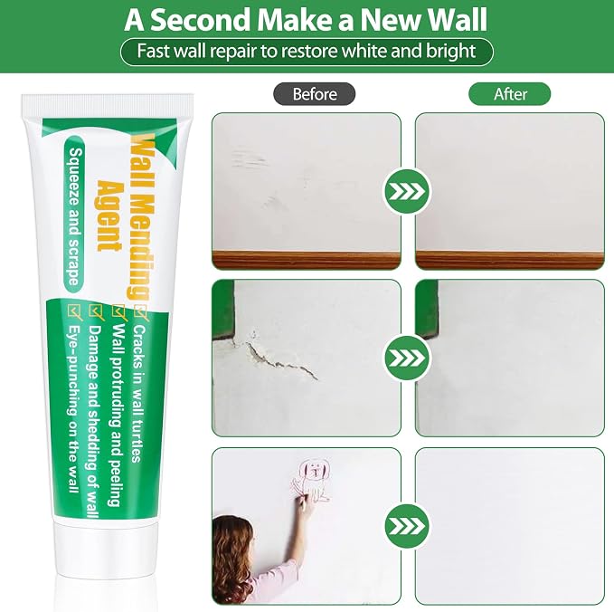 Drywall Repair Kit, Ranekie Drywall Hole Patch Kit Spackle Putty Wall Repair - Image 4