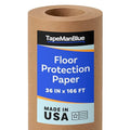 TapeManBlue Floor Protection Paper, 36 inch x 166 ft Roll, Made in USA by TapeManBlue